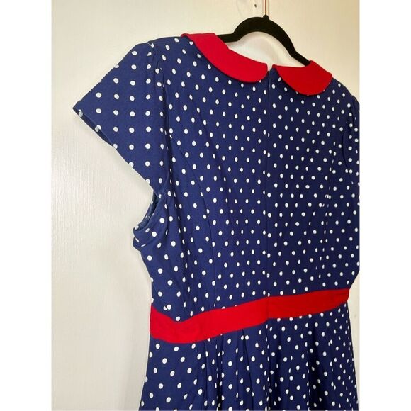Sourpuss Retro Sailor polka dot dress size XXXL - Picture 12 of 14